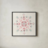 Decorative Holiday X Pastel by Beth Grove. Shown in a sleek black glass frame for a contemporary gallery look. Available as an archival giclee rolled canvas, fine art paper, or poster print. SKU 95276a.