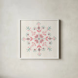 Decorative Holiday X Pastel by Beth Grove. Shown in a crisp white glass frame for a clean and minimalist style. Available as an archival giclee rolled canvas, fine art paper, or poster print. SKU 95276a.