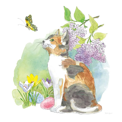Easter Kitties II by Beth Grove. SKU 40426a. Archival Giclee Fine art print for wall decor.