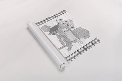 Fall Cabin V by Beth Grove. shown as a rolled paper print. Available as archival giclee rolled canvas, fine art paper, or poster print. SKU 35502i.