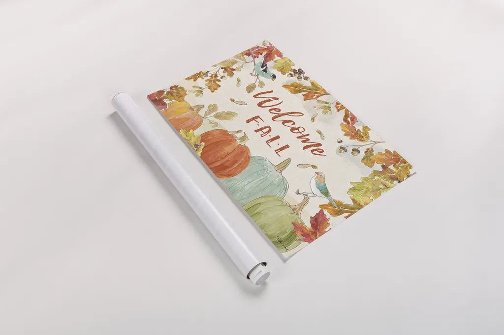 Falling for Fall I by Beth Grove. shown as a rolled paper print. Available as archival giclee rolled canvas, fine art paper, or poster print. SKU 43734i.