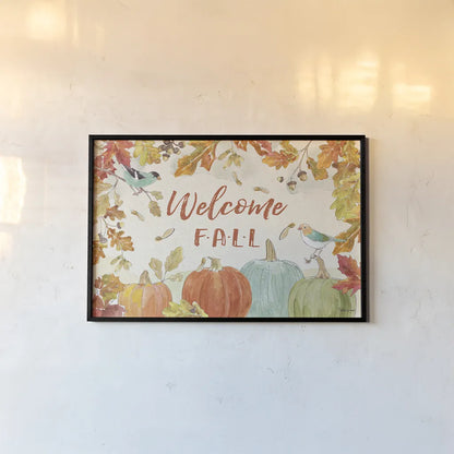 Falling for Fall I by Beth Grove. shown as a paper print in a black flame. Available as a archival giclee rolled canvas, fine art paper, or poster print. SKU 43734i.