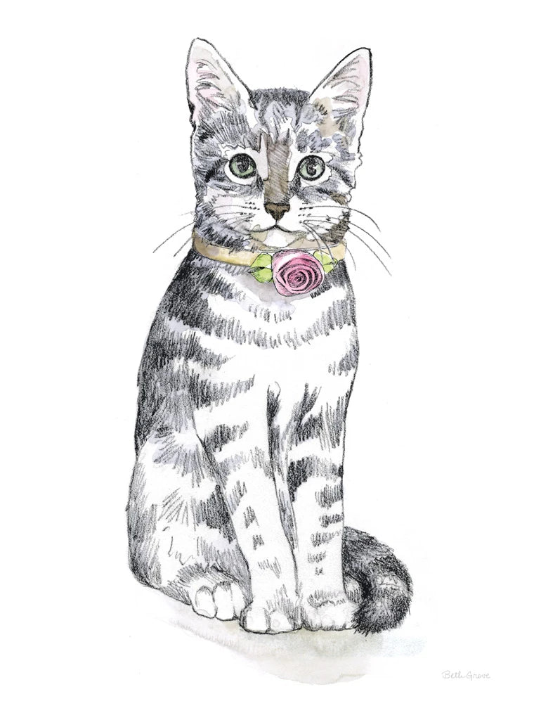 Fancy Cats I by Beth Grove
