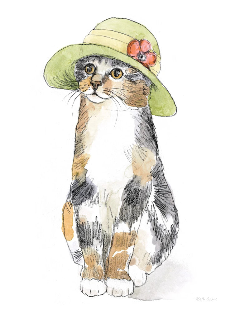 Fancy Cats III by Beth Grove