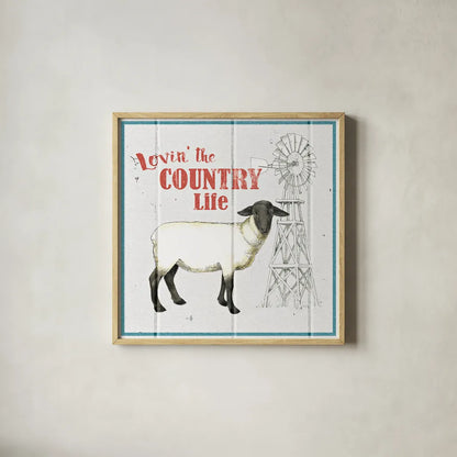 Farm To Table I by Beth Grove. Shown in a natural wood glass frame for a timeless modern aesthetic. Available as an archival giclee rolled canvas, fine art paper, or poster print. SKU 25708a.