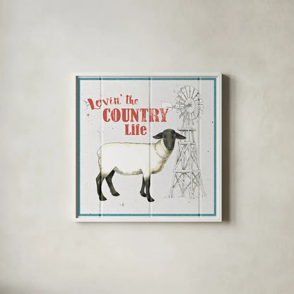 Farm To Table I by Beth Grove. Shown in a crisp white glass frame for a clean and minimalist style. Available as an archival giclee rolled canvas, fine art paper, or poster print. SKU 25708a.