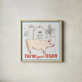 Farm To Table III by Beth Grove. Shown in a natural wood glass frame for a timeless modern aesthetic. Available as an archival giclee rolled canvas, fine art paper, or poster print. SKU 25710a.