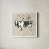 Farm To Table IV on Burlap by Beth Grove. Shown in a crisp white glass frame for a clean and minimalist style. Available as an archival giclee rolled canvas, fine art paper, or poster print. SKU 101481a.