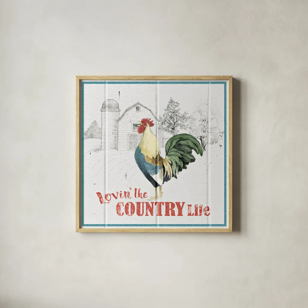 Farm To Table VI by Beth Grove. Shown in a natural wood glass frame for a timeless modern aesthetic. Available as an archival giclee rolled canvas, fine art paper, or poster print. SKU 25713a.