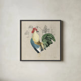 Farm To Table VI on Burlap by Beth Grove. Shown in a sleek black glass frame for a contemporary gallery look. Available as an archival giclee rolled canvas, fine art paper, or poster print. SKU 101482a.