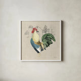 Farm To Table VI on Burlap by Beth Grove. Shown in a crisp white glass frame for a clean and minimalist style. Available as an archival giclee rolled canvas, fine art paper, or poster print. SKU 101482a.