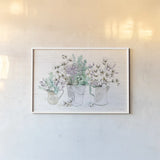 Farmhouse Cotton I by Beth Grove. shown as a paper print in a white frame. Available as a archival giclee rolled canvas, fine art paper, or poster print. SKU 50895i.