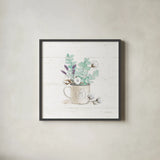 Farmhouse Cotton III No Words by Beth Grove. Shown in a sleek black glass frame for a contemporary gallery look. Available as an archival giclee rolled canvas, fine art paper, or poster print. SKU 59735a.