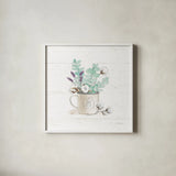 Farmhouse Cotton III No Words by Beth Grove. Shown in a crisp white glass frame for a clean and minimalist style. Available as an archival giclee rolled canvas, fine art paper, or poster print. SKU 59735a.