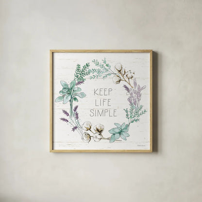 Farmhouse Cotton IX by Beth Grove. Shown in a natural wood glass frame for a timeless modern aesthetic. Available as an archival giclee rolled canvas, fine art paper, or poster print. SKU 50903a.