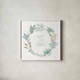 Farmhouse Cotton IX Neutral by Beth Grove. Shown in a crisp white glass frame for a clean and minimalist style. Available as an archival giclee rolled canvas, fine art paper, or poster print. SKU 56044a.