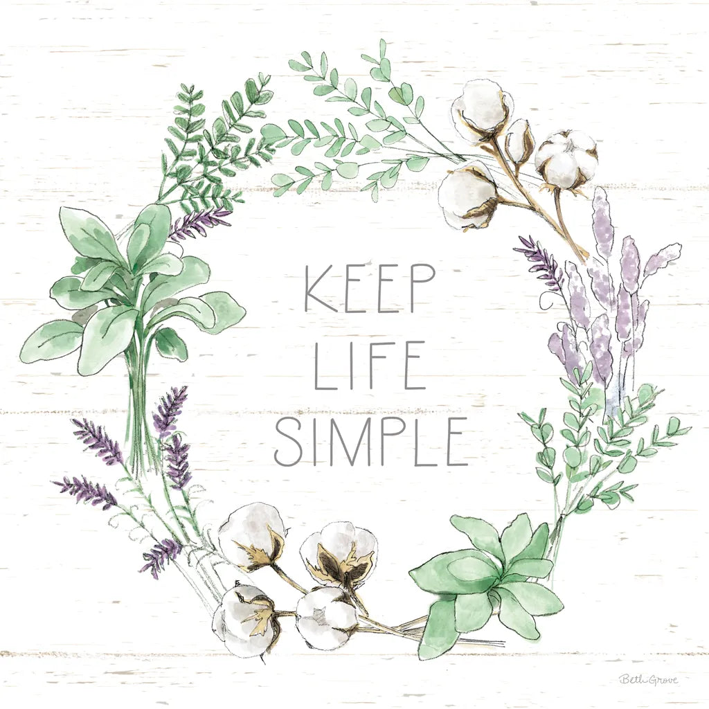 Farmhouse Cotton IX Sage by Beth Grove. SKU 57456a. Archival Giclee Fine art print for wall decor.