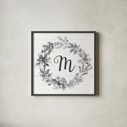 Farmhouse Cotton V v2 Gray by Beth Grove. Shown in a sleek black glass frame for a contemporary gallery look. Available as an archival giclee rolled canvas, fine art paper, or poster print. SKU 54265a.