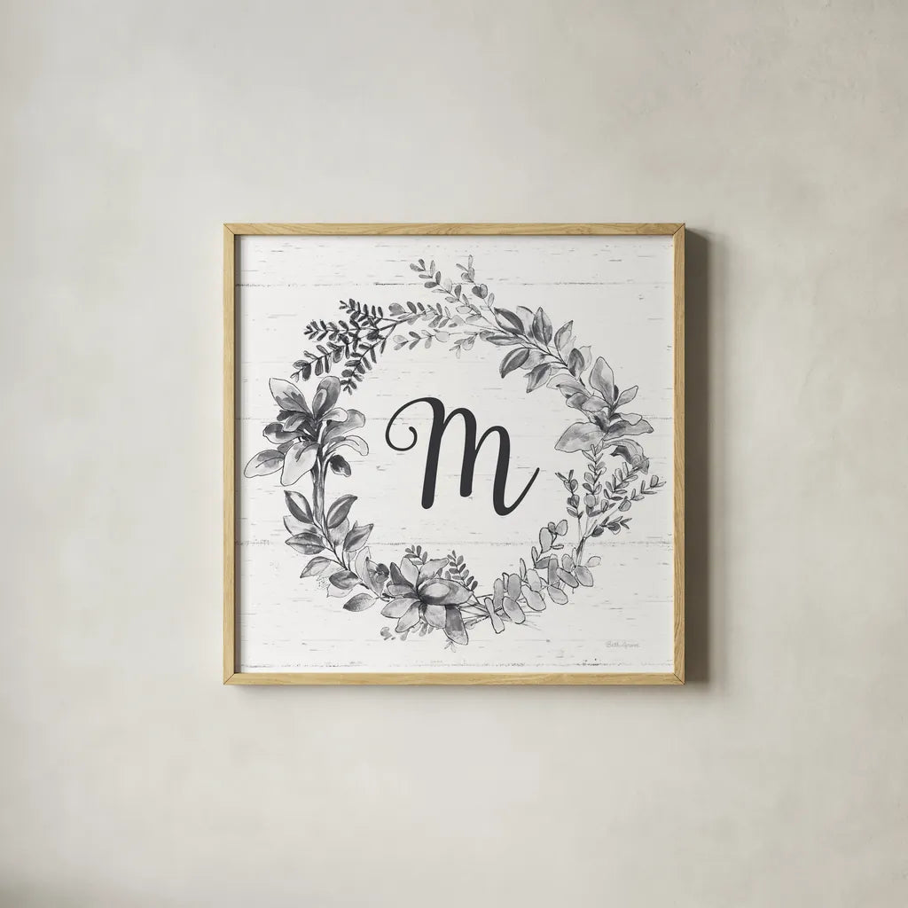 Farmhouse Cotton V v2 Gray by Beth Grove. Shown in a natural wood glass frame for a timeless modern aesthetic. Available as an archival giclee rolled canvas, fine art paper, or poster print. SKU 54265a.