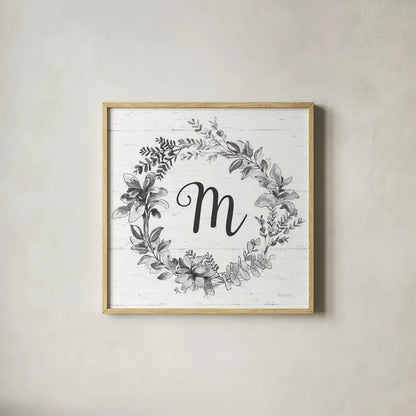 Farmhouse Cotton V v2 Gray by Beth Grove. Shown in a natural wood glass frame for a timeless modern aesthetic. Available as an archival giclee rolled canvas, fine art paper, or poster print. SKU 54265a.