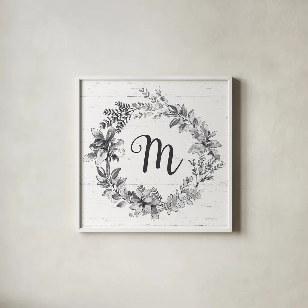 Farmhouse Cotton V v2 Gray by Beth Grove. Shown in a crisp white glass frame for a clean and minimalist style. Available as an archival giclee rolled canvas, fine art paper, or poster print. SKU 54265a.