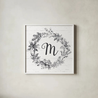 Farmhouse Cotton V v2 Gray by Beth Grove. Shown in a crisp white glass frame for a clean and minimalist style. Available as an archival giclee rolled canvas, fine art paper, or poster print. SKU 54265a.