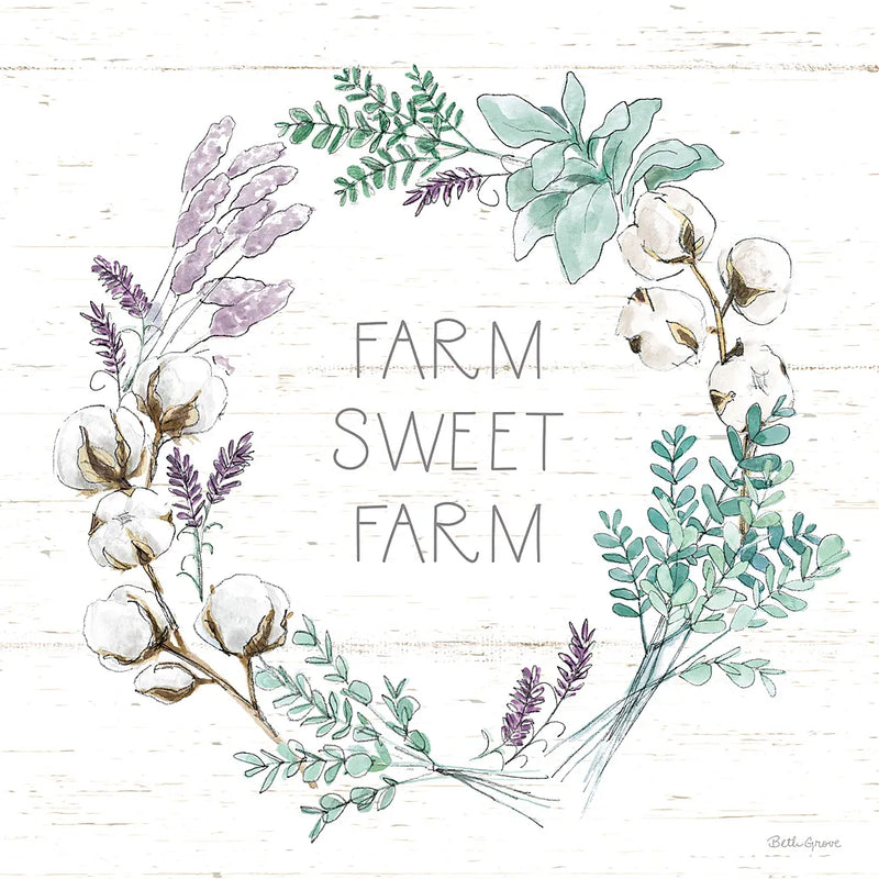 Farmhouse Cotton VIII by Beth Grove. SKU 50902a. Archival Giclee Fine art print for wall decor.