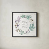 Farmhouse Cotton VIII by Beth Grove. Shown in a sleek black glass frame for a contemporary gallery look. Available as an archival giclee rolled canvas, fine art paper, or poster print. SKU 50902a.