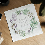 Farmhouse Cotton VIII Sage by Beth Grove. Shown as a detailed flat fine art print, highlighting archival giclee quality. Available as an archival giclee rolled canvas, fine art paper, or poster print. SKU 57455a.