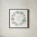 Farmhouse Cotton VIII Sage by Beth Grove. Shown in a sleek black glass frame for a contemporary gallery look. Available as an archival giclee rolled canvas, fine art paper, or poster print. SKU 57455a.