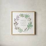 Farmhouse Cotton VIII Sage by Beth Grove. Shown in a natural wood glass frame for a timeless modern aesthetic. Available as an archival giclee rolled canvas, fine art paper, or poster print. SKU 57455a.