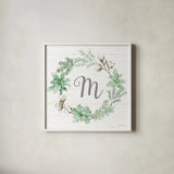 Farmhouse Cotton X Sage by Beth Grove. Shown in a crisp white glass frame for a clean and minimalist style. Available as an archival giclee rolled canvas, fine art paper, or poster print. SKU 57457a.
