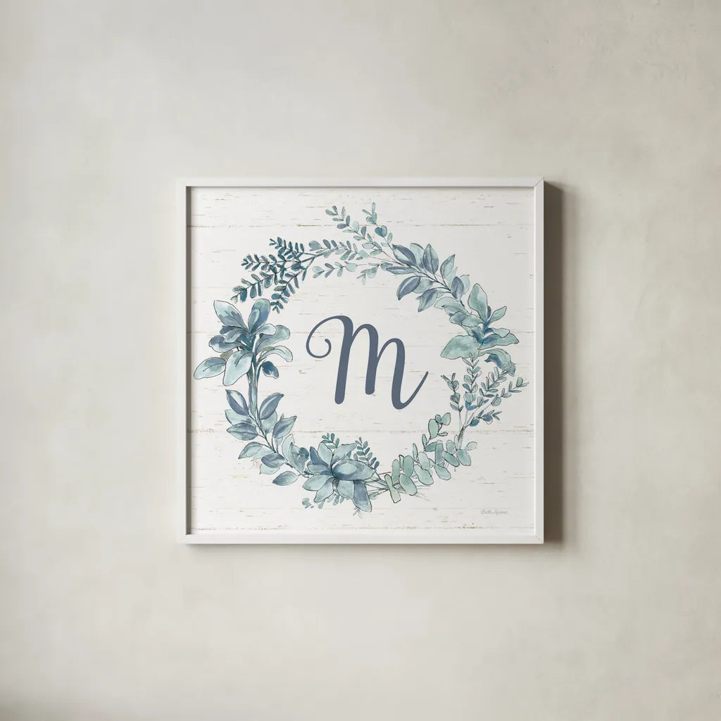 Farmhouse Cotton X v2 by Beth Grove. Shown in a crisp white glass frame for a clean and minimalist style. Available as an archival giclee rolled canvas, fine art paper, or poster print. SKU 51861a.