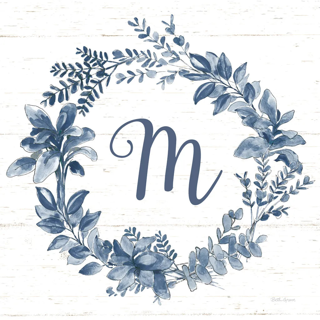 Farmhouse Cotton X v2 Navy by Beth Grove. SKU 54264a. Archival Giclee Fine art print for wall decor.