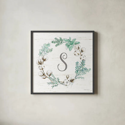 Farmhouse Cotton XI by Beth Grove. Shown in a sleek black glass frame for a contemporary gallery look. Available as an archival giclee rolled canvas, fine art paper, or poster print. SKU 51566a.