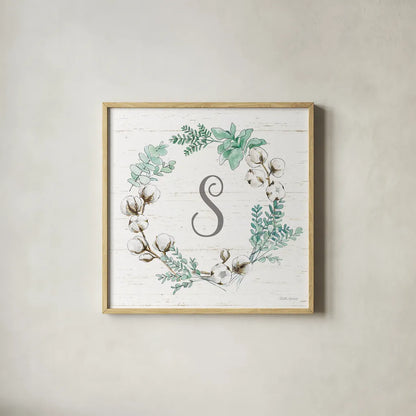 Farmhouse Cotton XI by Beth Grove. Shown in a natural wood glass frame for a timeless modern aesthetic. Available as an archival giclee rolled canvas, fine art paper, or poster print. SKU 51566a.