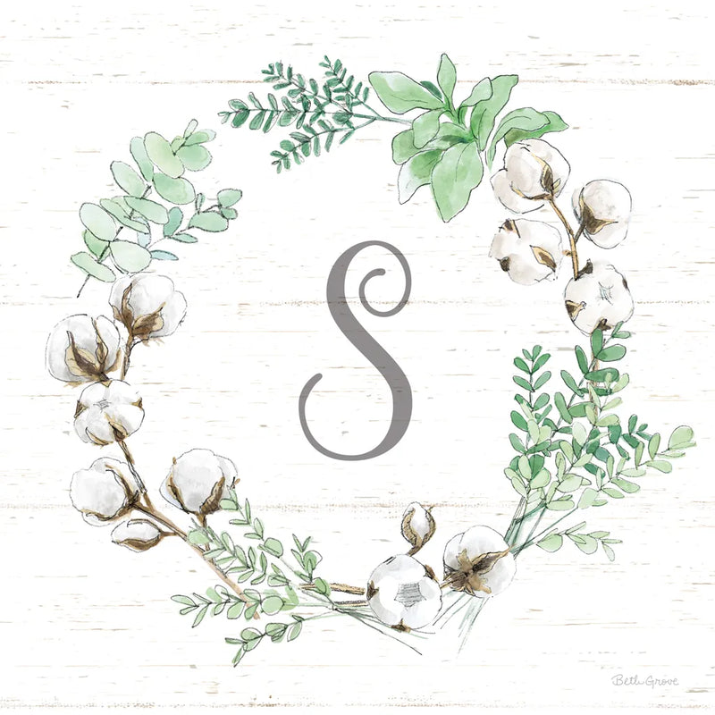 Farmhouse Cotton XI Sage by Beth Grove. SKU 57458a. Archival Giclee Fine art print for wall decor.