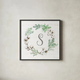 Farmhouse Cotton XI Sage by Beth Grove. Shown in a sleek black glass frame for a contemporary gallery look. Available as an archival giclee rolled canvas, fine art paper, or poster print. SKU 57458a.