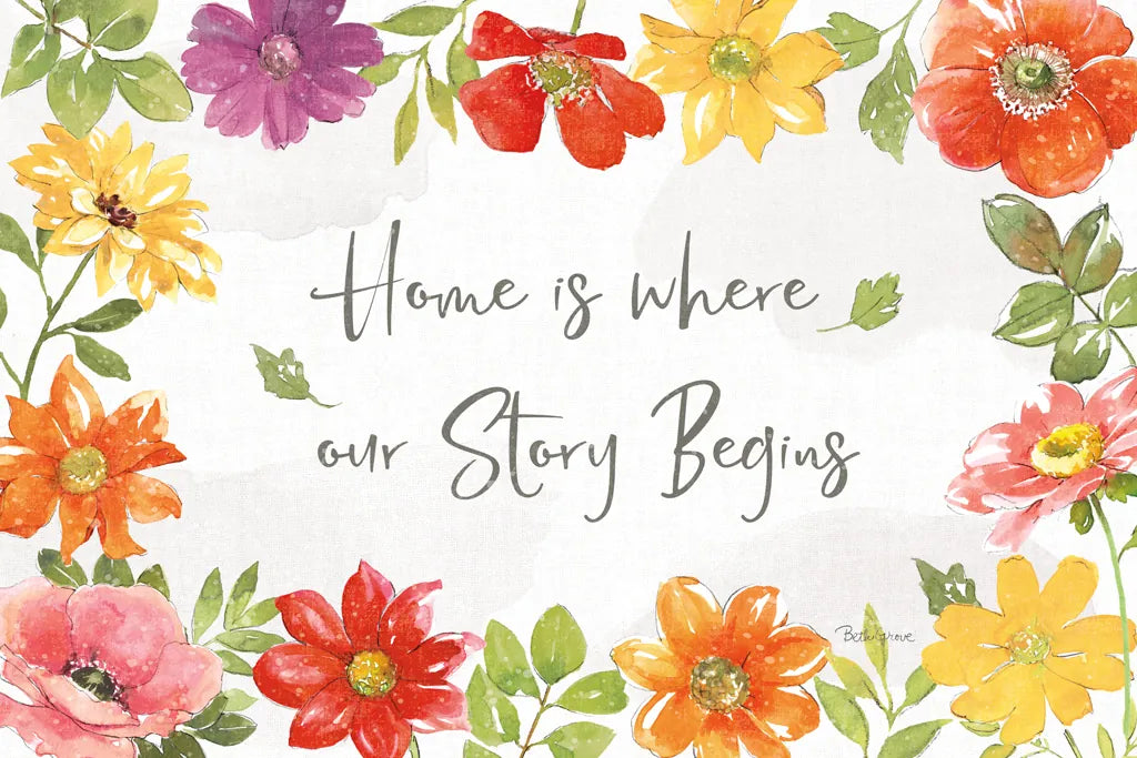 Farmhouse Floral I by Beth Grove. SKU 56719i. Archival Giclee Fine art print for wall decor.