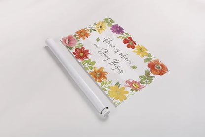 Farmhouse Floral I by Beth Grove. shown as a rolled paper print. Available as archival giclee rolled canvas, fine art paper, or poster print. SKU 56719i.