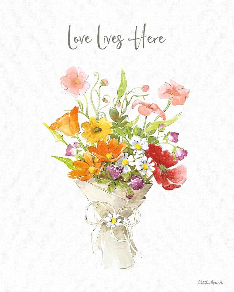 Farmhouse Floral V by Beth Grove