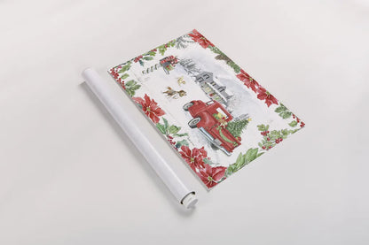 Farmhouse Holidays II by Beth Grove. shown as a rolled paper print. Available as archival giclee rolled canvas, fine art paper, or poster print. SKU 45568i.