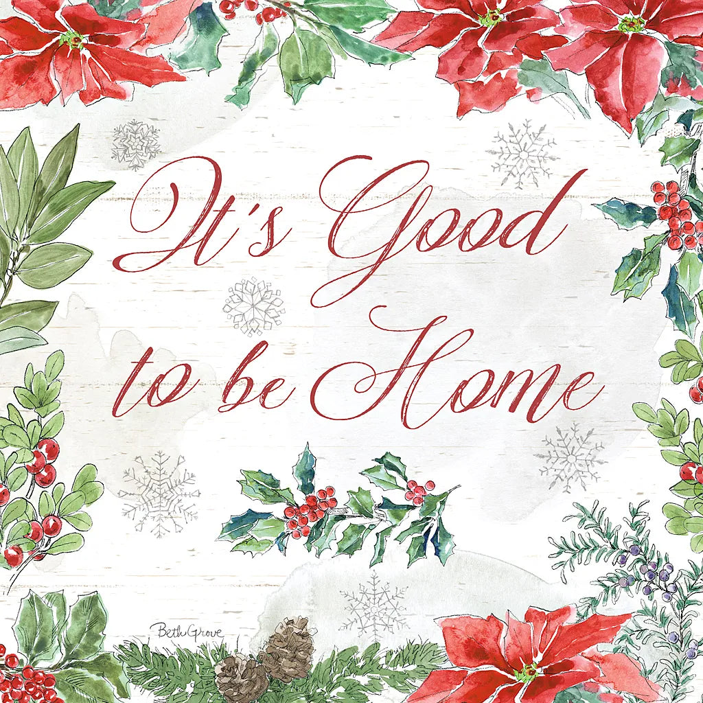 Farmhouse Holidays IV by Beth Grove. SKU 45570a. Archival Giclee Fine art print for wall decor.