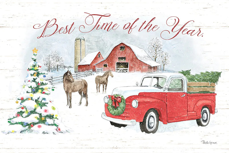 Farmhouse Holidays V by Beth Grove. SKU 45571i. Archival Giclee Fine art print for wall decor.