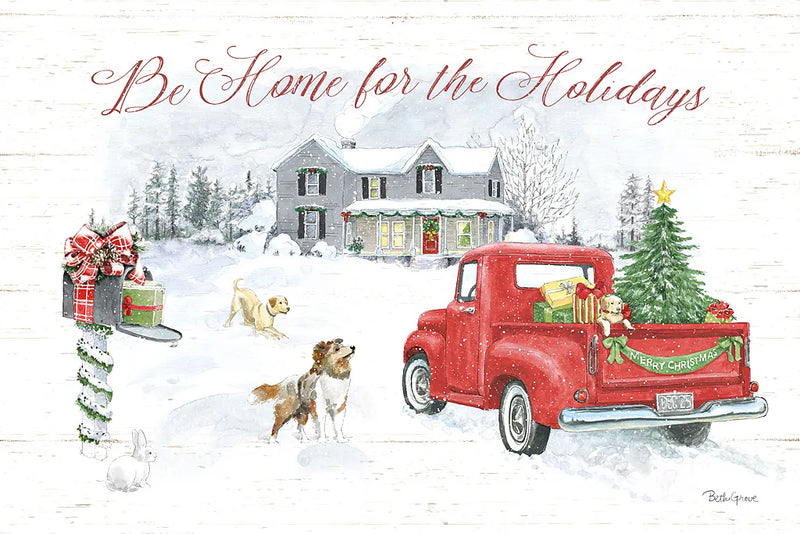 Farmhouse Holidays VI by Beth Grove. SKU 45572i. Archival Giclee Fine art print for wall decor.