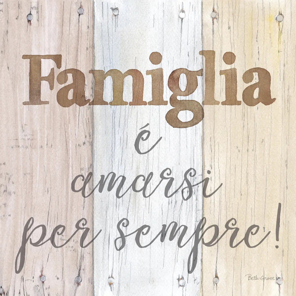 Farmhouse V Italian by Beth Grove. SKU 71841a. Archival Giclee Fine art print for wall decor.