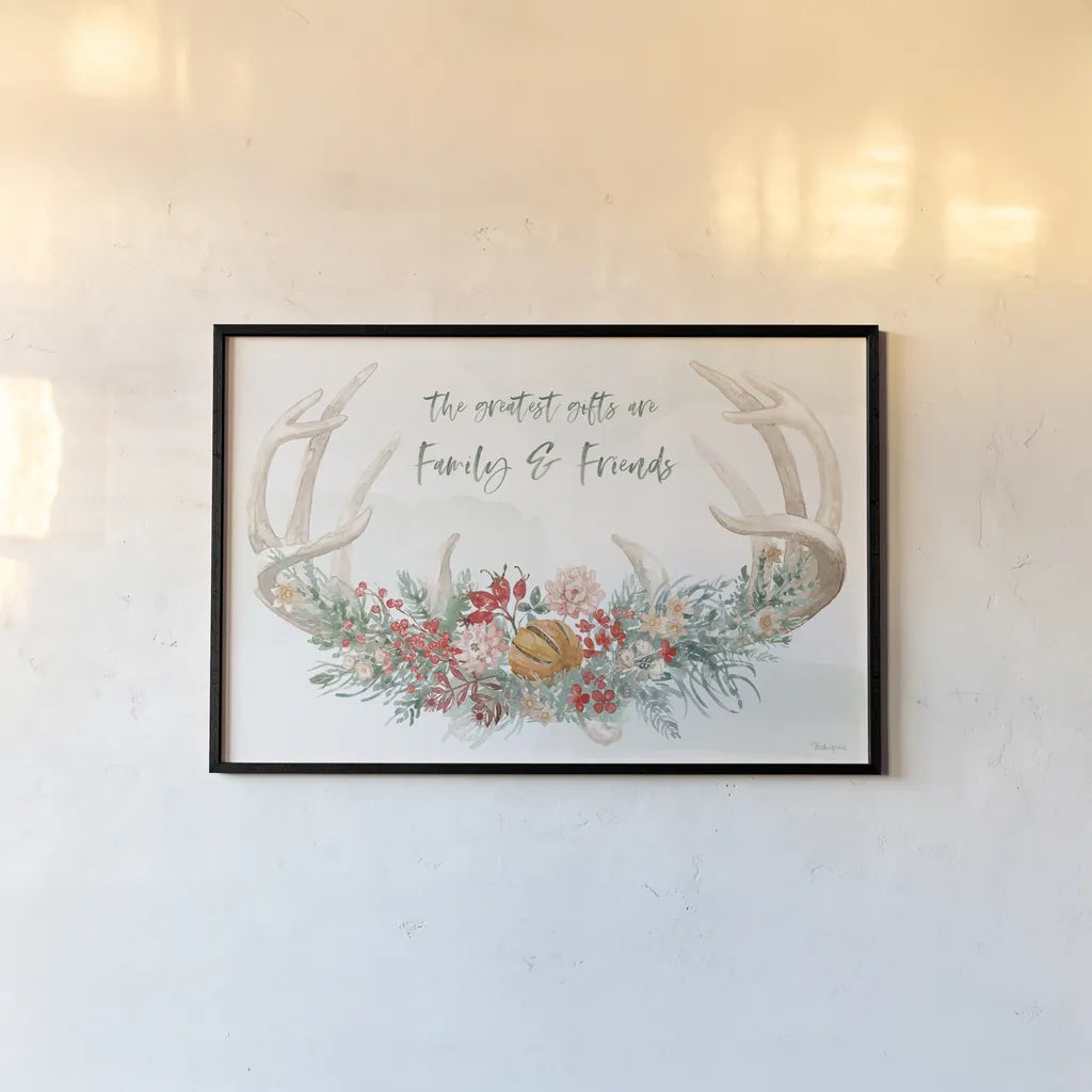 Festive Season I by Beth Grove. shown as a paper print in a black flame. Available as a archival giclee rolled canvas, fine art paper, or poster print. SKU 72310i.