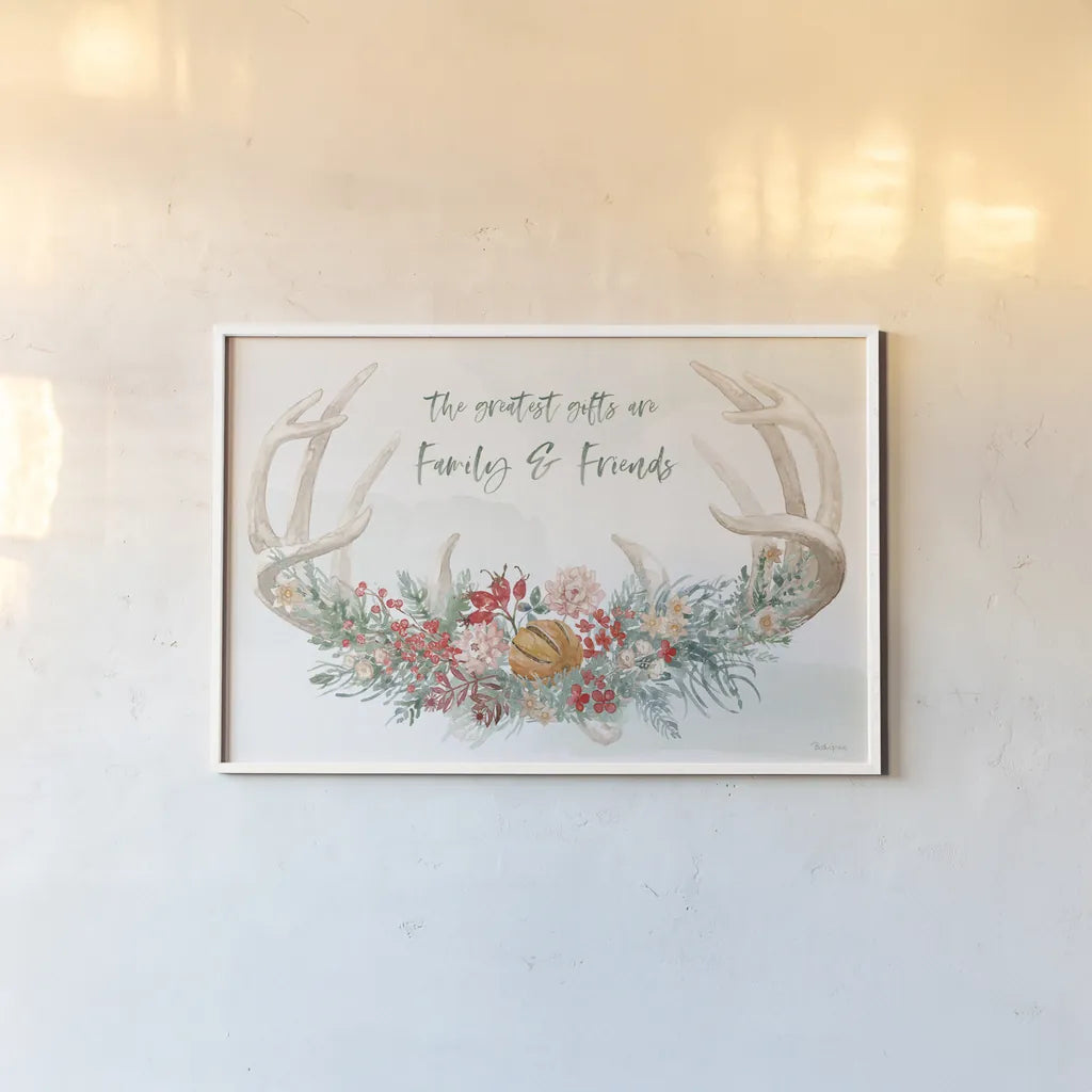 Festive Season I by Beth Grove. shown as a paper print in a white frame. Available as a archival giclee rolled canvas, fine art paper, or poster print. SKU 72310i.