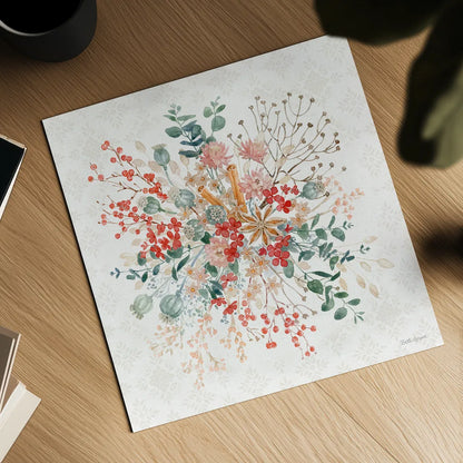 Festive Season II by Beth Grove. Shown as a detailed flat fine art print, highlighting archival giclee quality. Available as an archival giclee rolled canvas, fine art paper, or poster print. SKU 72311a.