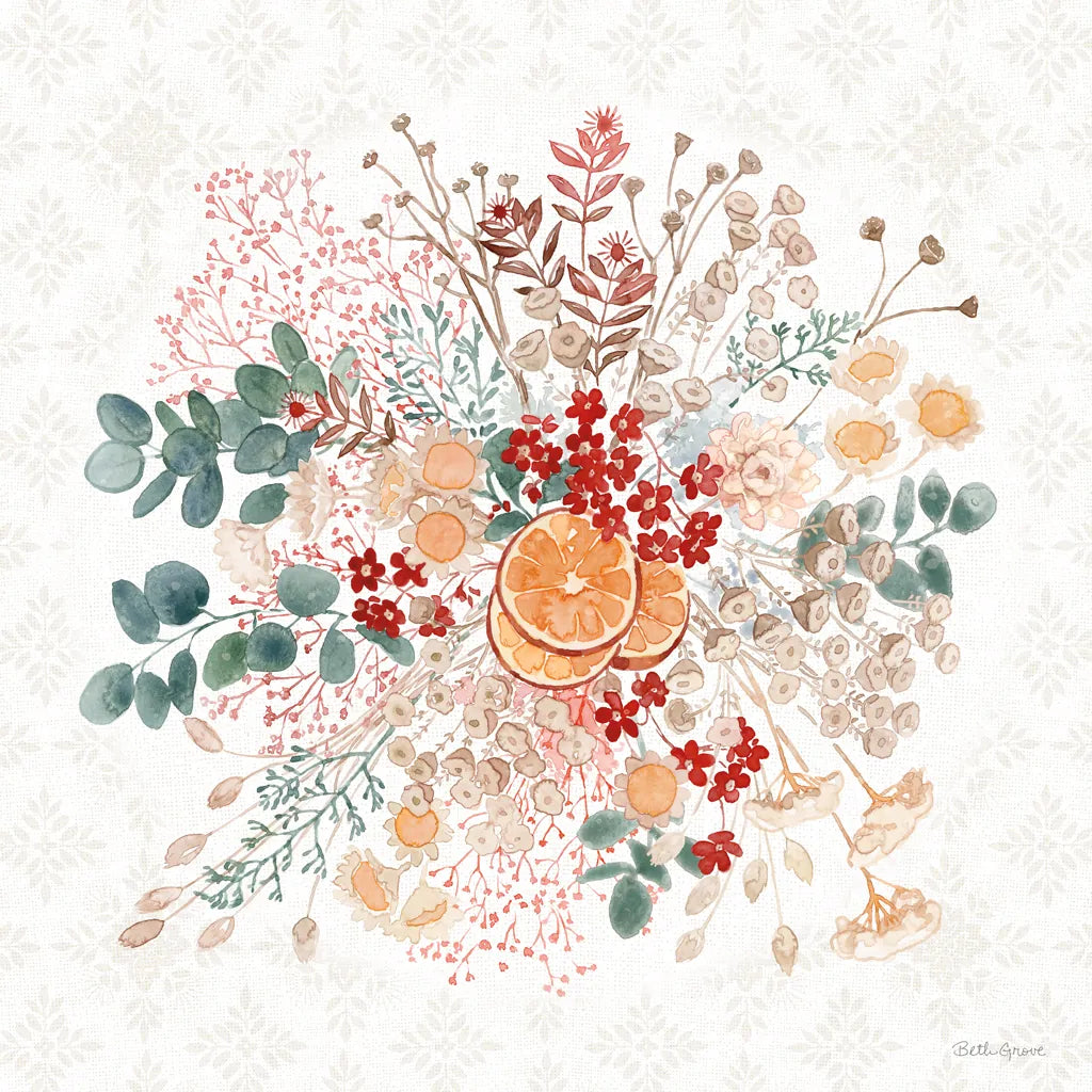 Festive Season III by Beth Grove. SKU 72312a. Archival Giclee Fine art print for wall decor.